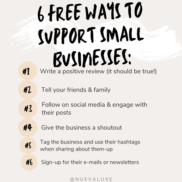 6 Free Ways to Support Small Businesses