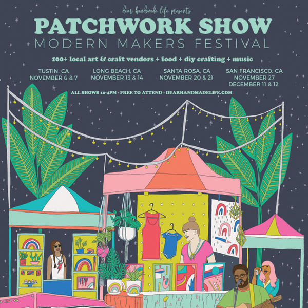Patchwork Show Flyer with Event Times and Dates