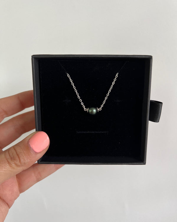 Tahitian Pearl Minimalist Necklace