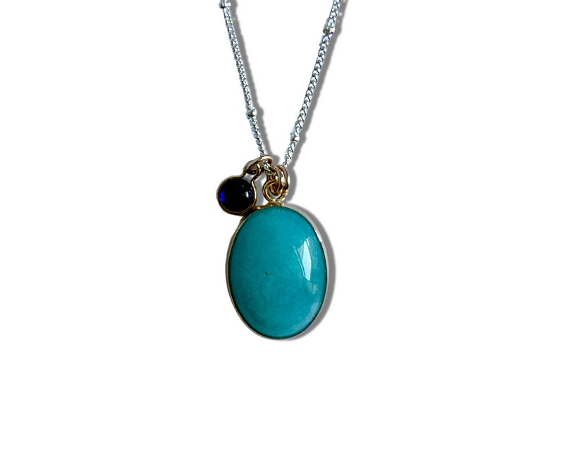 Majestic Shades of Blue Gemstone Pendant Necklace – Deara Fashion  Accessories