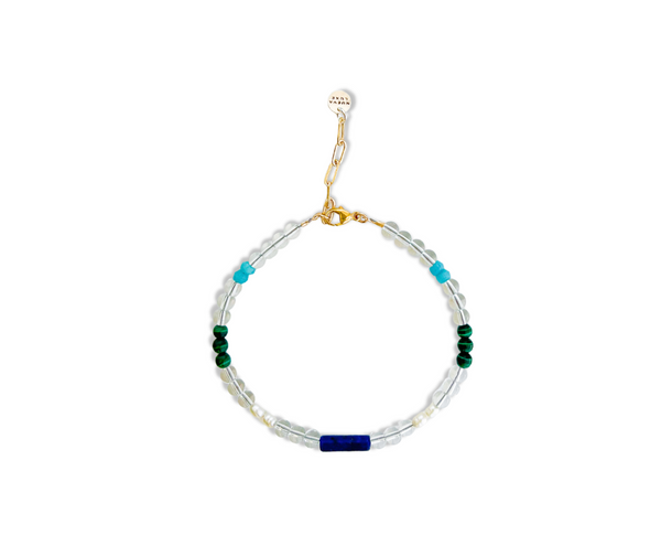 Glass & Gemstone Bracelet