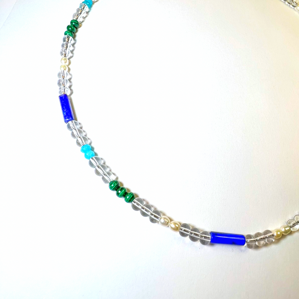 Glass & Gemstone Necklace